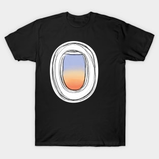 Airplane Sunset T-Shirt